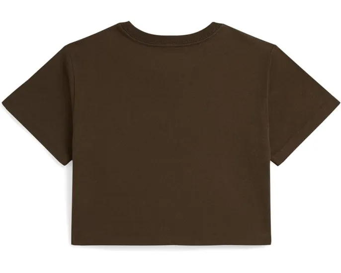 Детская боксовая футболка Polo Ralph Lauren Kids из хлопкового джерси с гербом