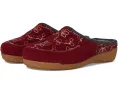 Тапочки Woolflower с ручной вышивкой и меховой подкладкой от Taos Footwear