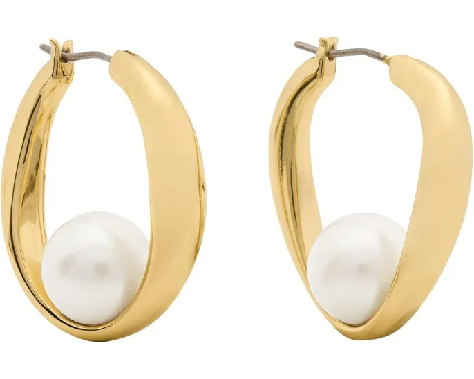 Серьги-кольца Harmony Hoops с жемчужным акцентом от Kate Spade New York