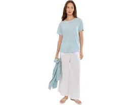 Широкие брюки Eileen Fisher из органического льна длиной до щиколотки