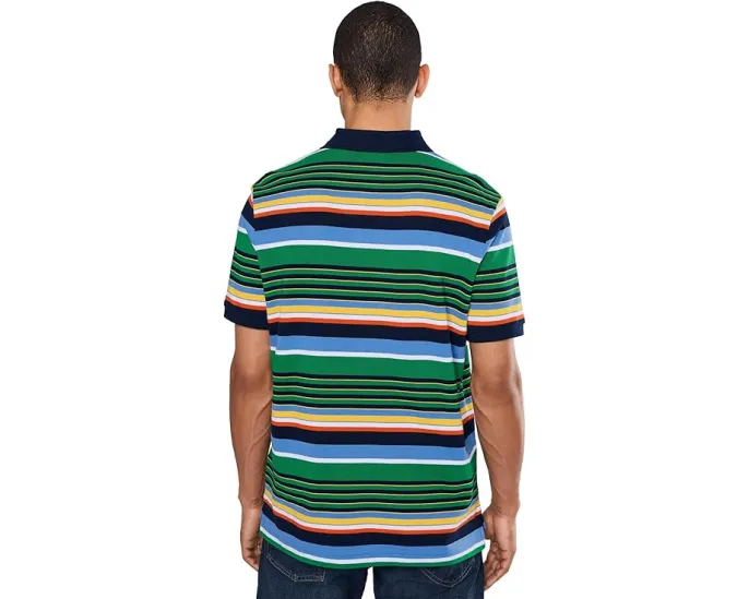 Поло Polo Ralph Lauren Classic Fit Striped Mesh из дышащего хлопка