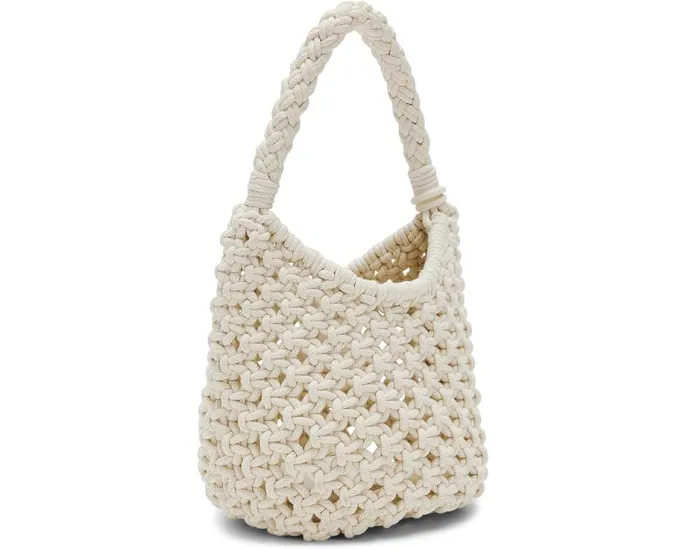 Маленькая сумочка-пудреница Small Rope Pouchette из макраме с бусинами Madewell