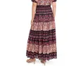 Юбка-миди CeCe Tiered Smocked Waist Midi Skirt с завышенной талией