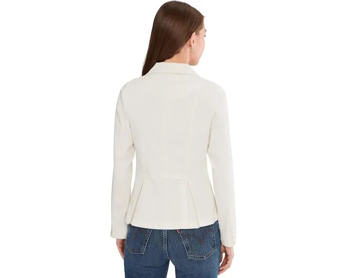 Приталенный пиджак Liverpool Los Angeles с баской из стрейч-твила