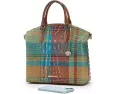 Большая сумка Brahmin Large Duxbury Satchel из текстурированной кожи со съемным ремнем