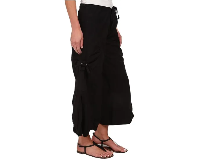 Широкие брюки Cargo Gaucho Crop с завязками и карманами XCVI