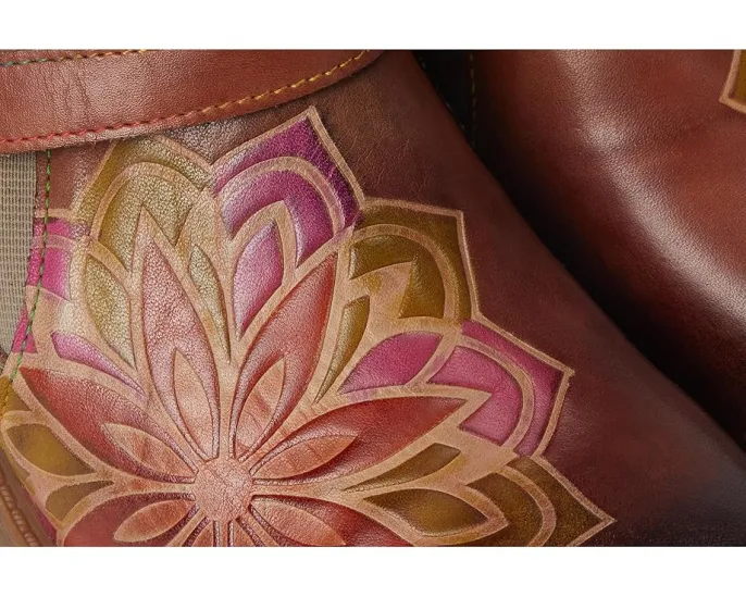 Лоферы Mastella с застежкой на липучке и каблуком 4 см