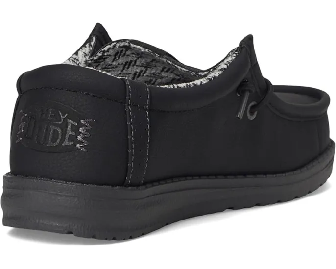 Детские слипоны Hey Dude Wally Classic с дышащим верхом и круглым носком