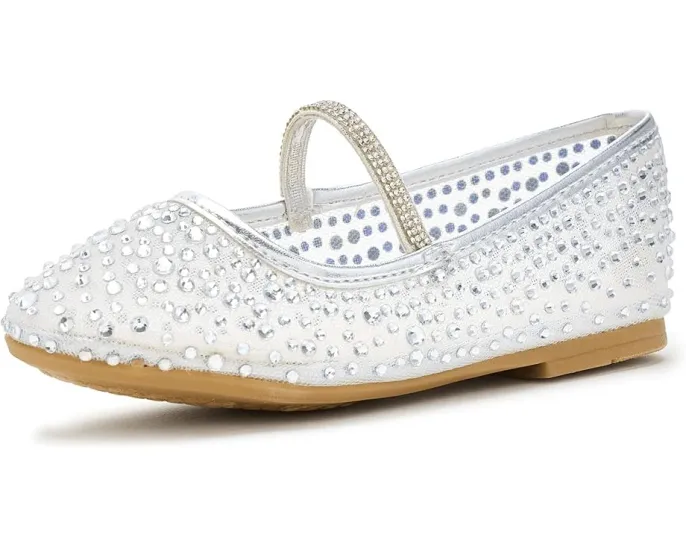 Детские балетки Jax с камнями и эластичной лямкой Nina Kids