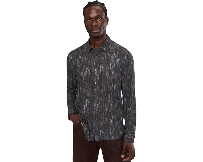 Рубашка John Varvatos Ross из модала с расстегивающимися манжетами