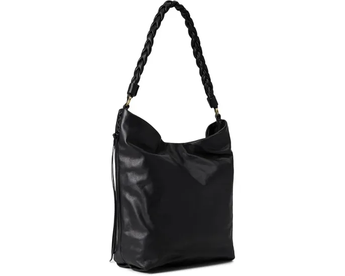 Сумка хобо Lindley с плетеным ремнем и кожаными кистями