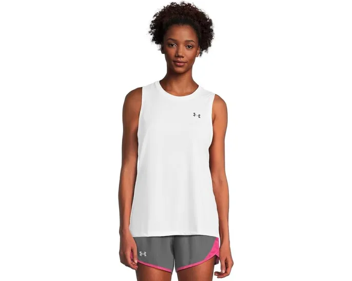 Under Armour Tech Tank Solid майка с логотипом и прямым подолом