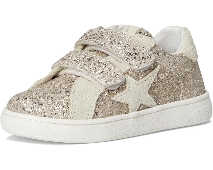 Детские кроссовки Naturino Pinn VL с блестящим верхом и дизайном со звездами