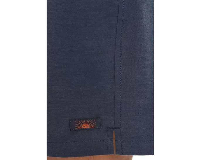 Faherty All Day Boardshorts шорты с полоской синего ночного цвета