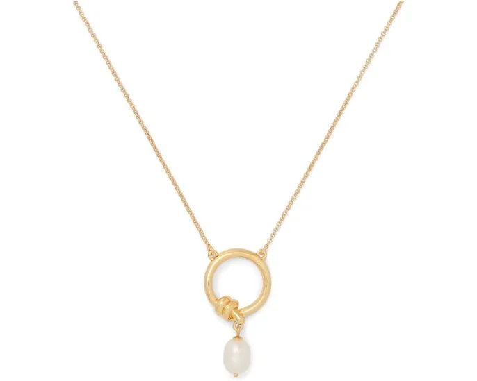 Массивный кулон Ropes & Knots с жемчугом и цирконием Kate Spade New York