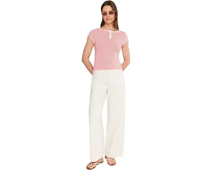 Футболка Morning Pages Henley от Free People в полоску