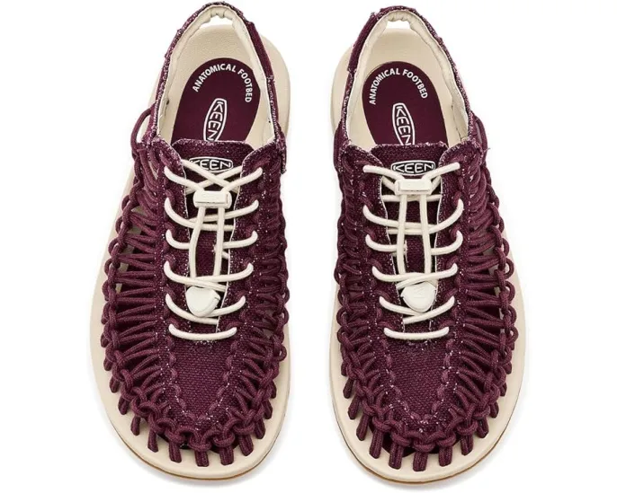 Сандалии KEEN Uneek Canvas с поддержкой свода стопы и шнуровкой