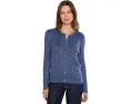 Кардиган Lauren Ralph Lauren с косами из хлопка с вискозой кремовый