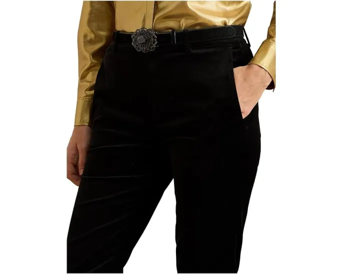 Брюки Lauren Ralph Lauren Petite укороченные из стрейч-вельвета