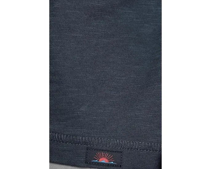Футболка поло Faherty Short Sleeve Sunwashed Henley с вырезом и планкой