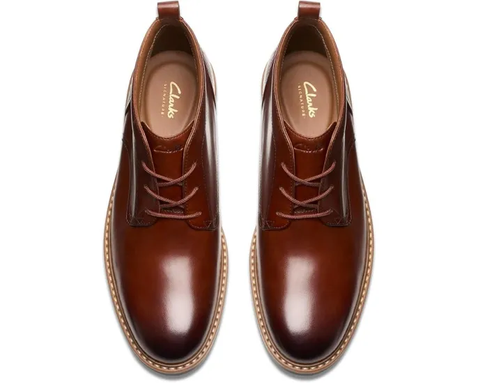 Ботинки Clarks Aldwin Chukka из кожи Mid Tan Leather