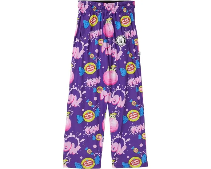 Лонгсливы FLOW SOCIETY с крупным принтом жевательной резинки и боковыми карманами