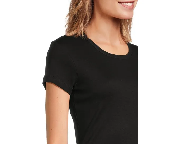 Футболка AllSaints Stevie из 100% хлопка с коротким рукавом и прямым подолом