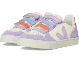 VEJA Kids Детские кроссовки Small V-10 из мягкой замши на липучках