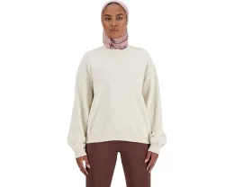 Футболка New Balance Athletics French Terry Crew с ребристыми манжетами