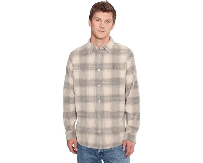 Рубашка AllSaints Yuki с длинным рукавом и вышивкой Ramskull