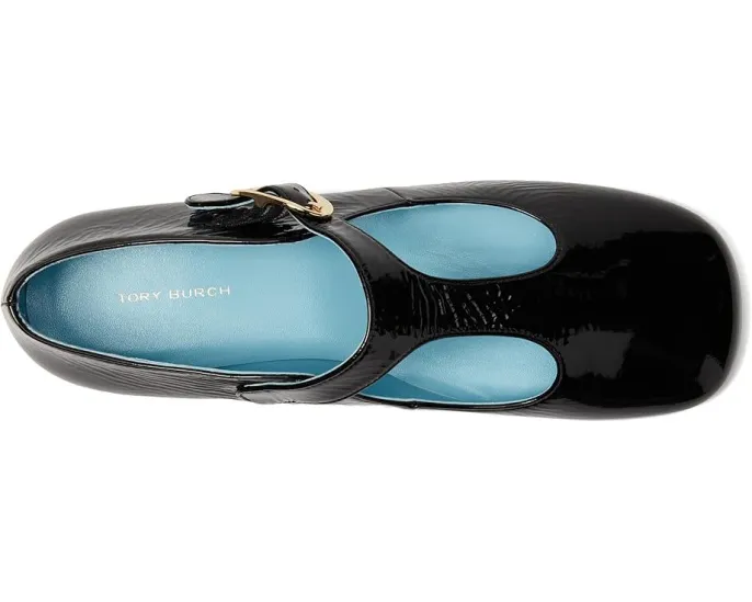 Балетки Violet T-Strap с квадратным носком и застежкой на пряжке Tory Burch