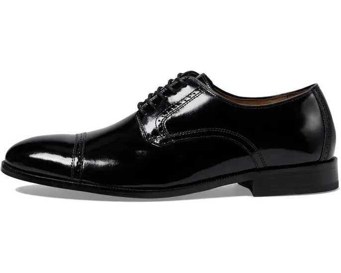 Оксфорды Johnston & Murphy Bradford Dress Cap Toe с броукингом и кожаной подошвой
