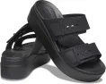 Сандалии Crocs Brooklyn Buckle Low Wedge с платформой и пеной LiteRide