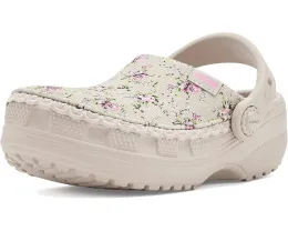 Crocs детские клоги Classic Crafted Canvas с веганской замшей и стежками
