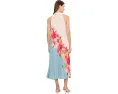 Платье Adrianna Papell Floral Pleated Chiffon с цветочным принтом