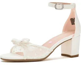 Steve Madden Adia детские сандалии для девочек с жемчужной отделкой и бантом