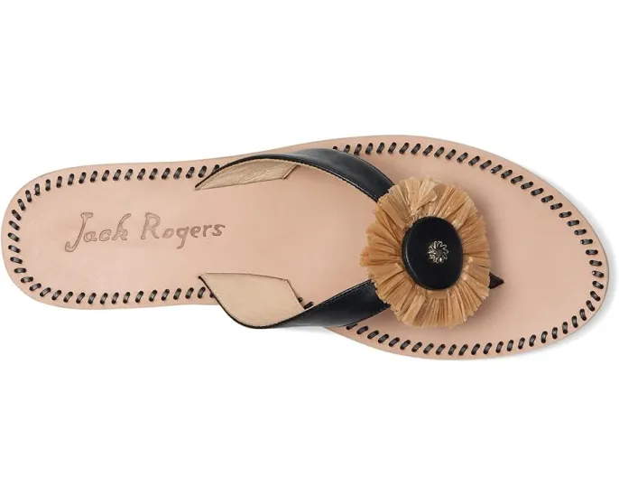 Сандалии Jack Rogers Cay Thong с медальоном из рафии
