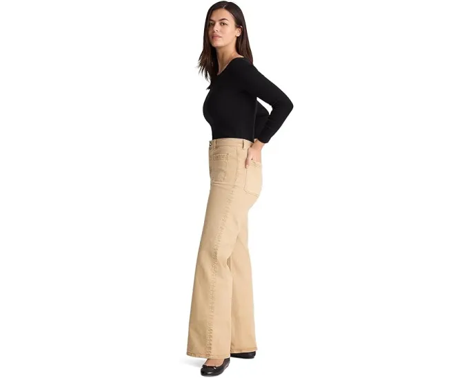 Широкие брюки Madewell Emmy с завышенной талией и расклешенными штанинами