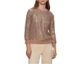 Свитшот Sanctuary Relaxed Sparkle Popover с блестками и длинными рукавами