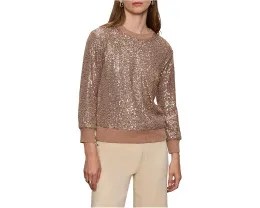 Свитшот Sanctuary Relaxed Sparkle Popover с блестками и длинными рукавами