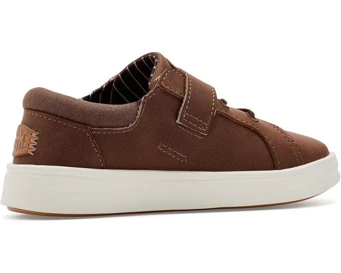 Hey Dude Kids Paul Pro Classic кожаные ботинки с липучкой и эластичной шнуровкой