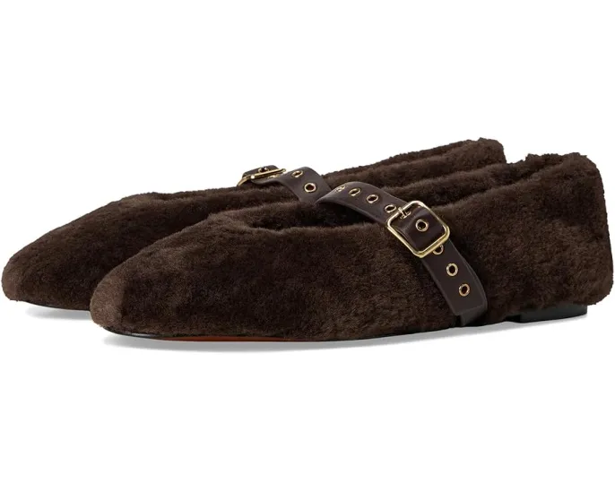 Туфли Mary Jane Remy с мехом Teddy и регулируемой пряжкой Madewell