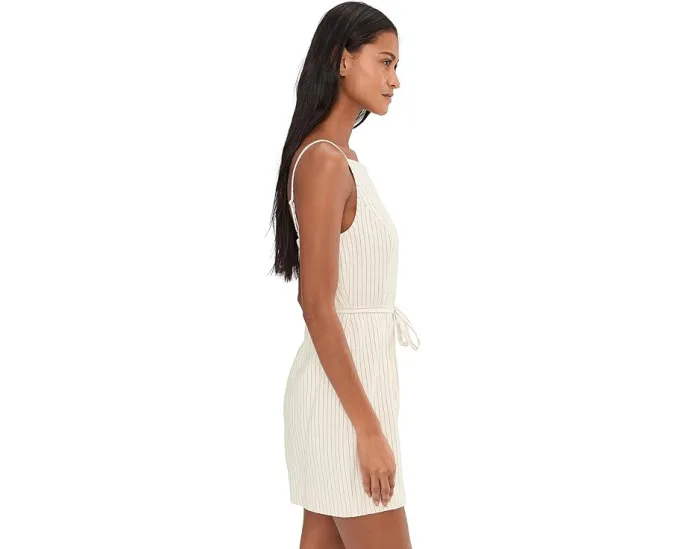 Madewell Smock Back Romper-Cotton Polyester с квадратным вырезом и регулируемыми бретелями