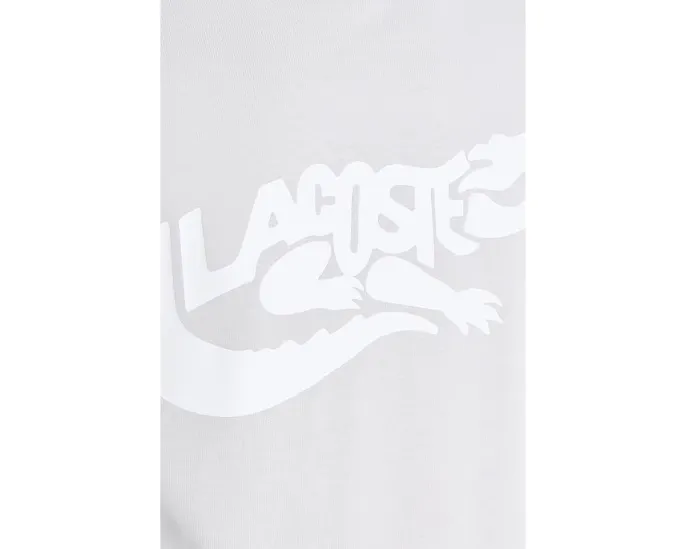 Lacoste футболка Classic Fit с принтом крокодила