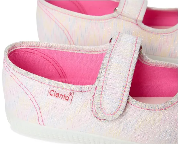 Детские туфли-слипоны Cienta Kids Shoes 56083 с металлическим блеском
