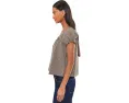 Madewell The Chateau Top блуза в клетку с короткими рукавами