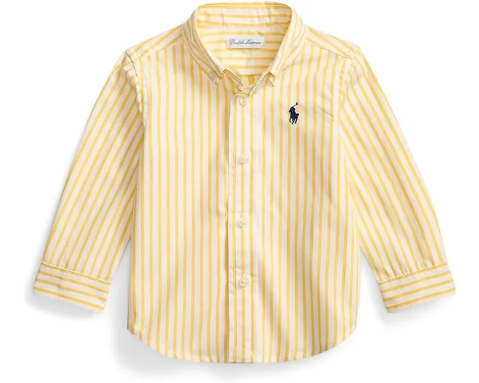 Polo Ralph Lauren Kids Рубашка из хлопкового поплина в клетку для младенцев