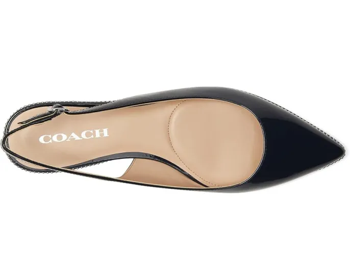 Туфли-лодочки Claire Patent Leather Skimmer от COACH с ремешком