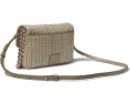 Кожаное плечевое сумка The Monogram с цепным ремнем и магнитной застежкой Marc Jacobs