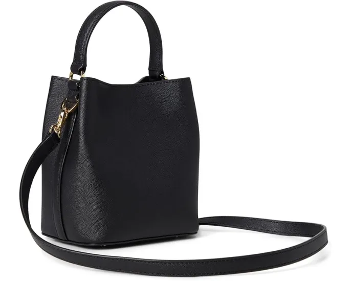 Сумка-ведро Lauren Ralph Lauren Small Reese из тисненой кожи с регулируемым ремнем